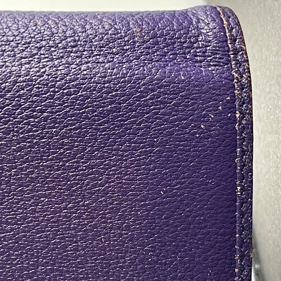 Loewe Purple Bifold Continental Wallet w/ Anagram - Preowned - Picture 6 of 15